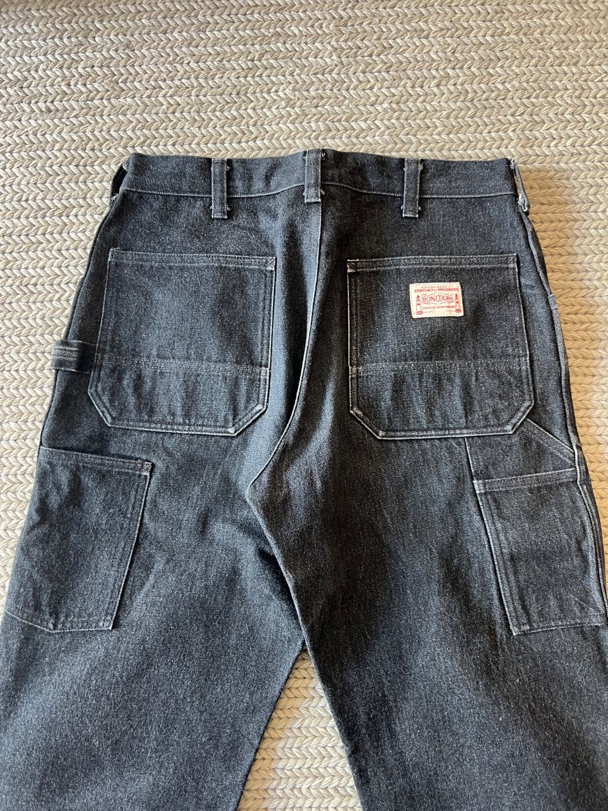 BONCOURA ボンクラ ブラックデニム ワークパンツ デニムパンツ 