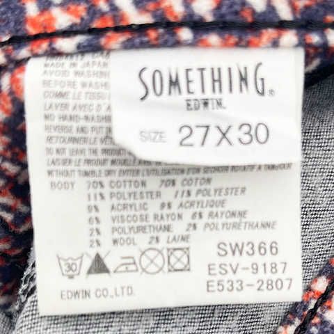 SOMETHING サムシング デニムパンツ グレー 27×30サイズ ◇〇 - メルカリ