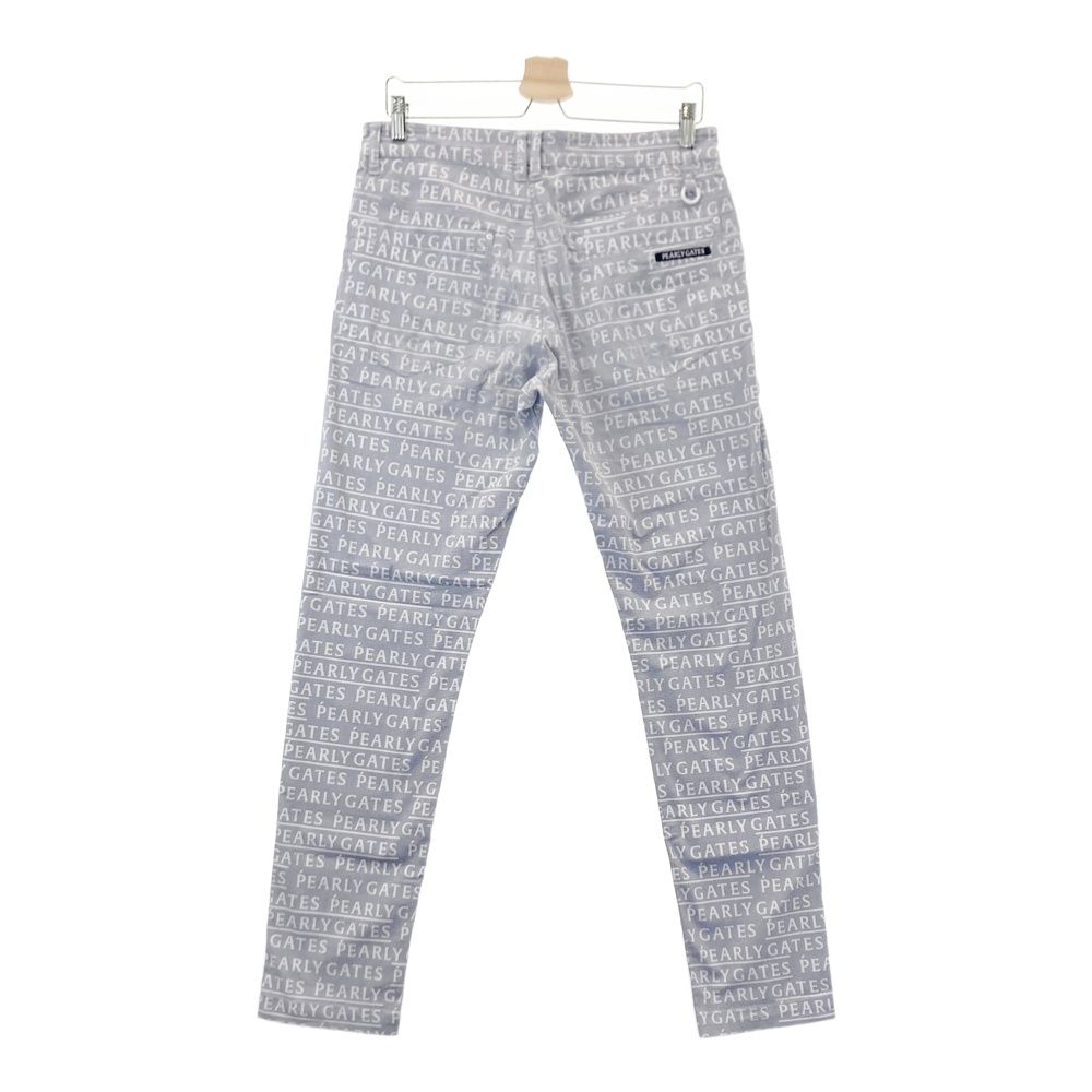 サイズ：4 PEARLY GATES パーリーゲイツ ストレッチパンツ ロゴ総柄