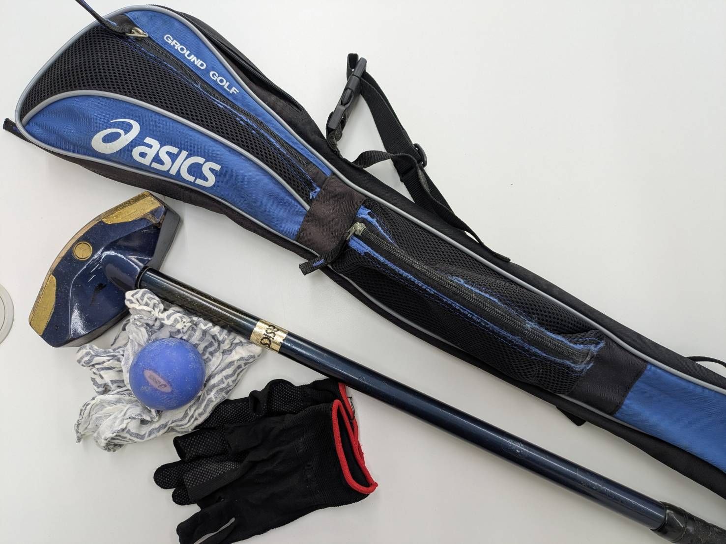 D【保管品】グラウンドゴルフ クラブ アシックス Wing Balance Club MF2 GGG140 協会認定品