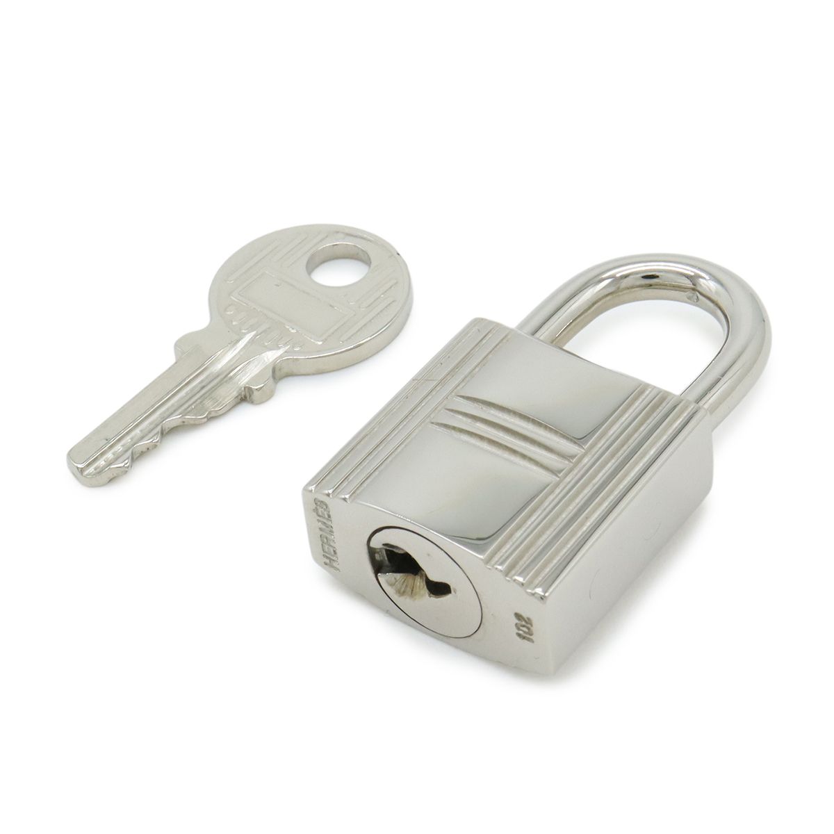 HERMES エルメス カデナ パドロック 南京錠 No.102 鍵 カギ キー付き