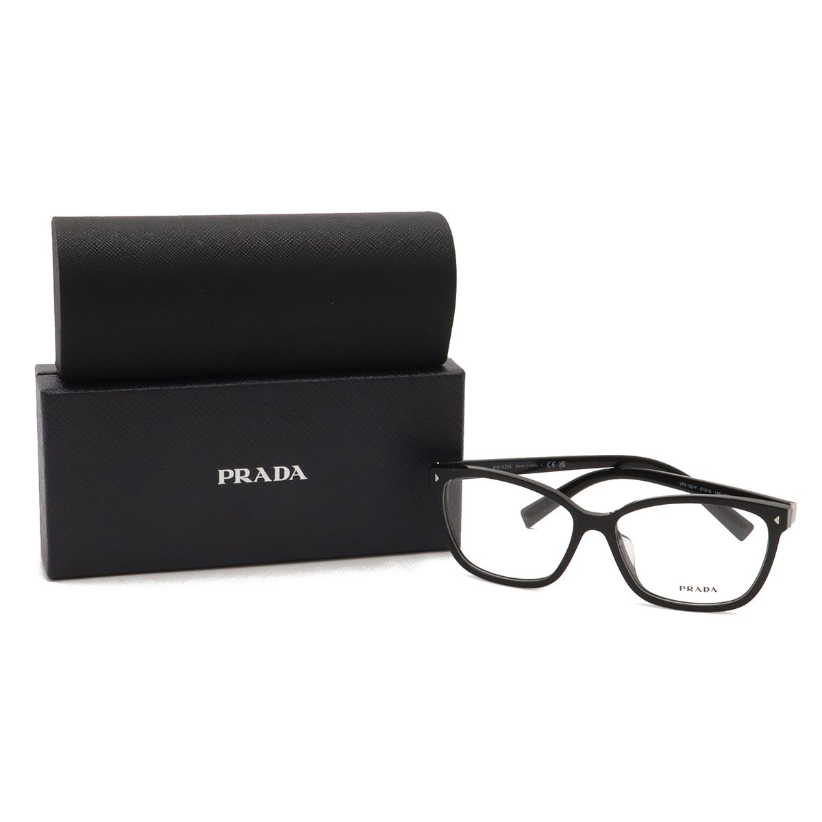 PRADA プラダ ロゴ 眼鏡 めがね 伊達メガネ 黒縁メガネ メガネフレーム