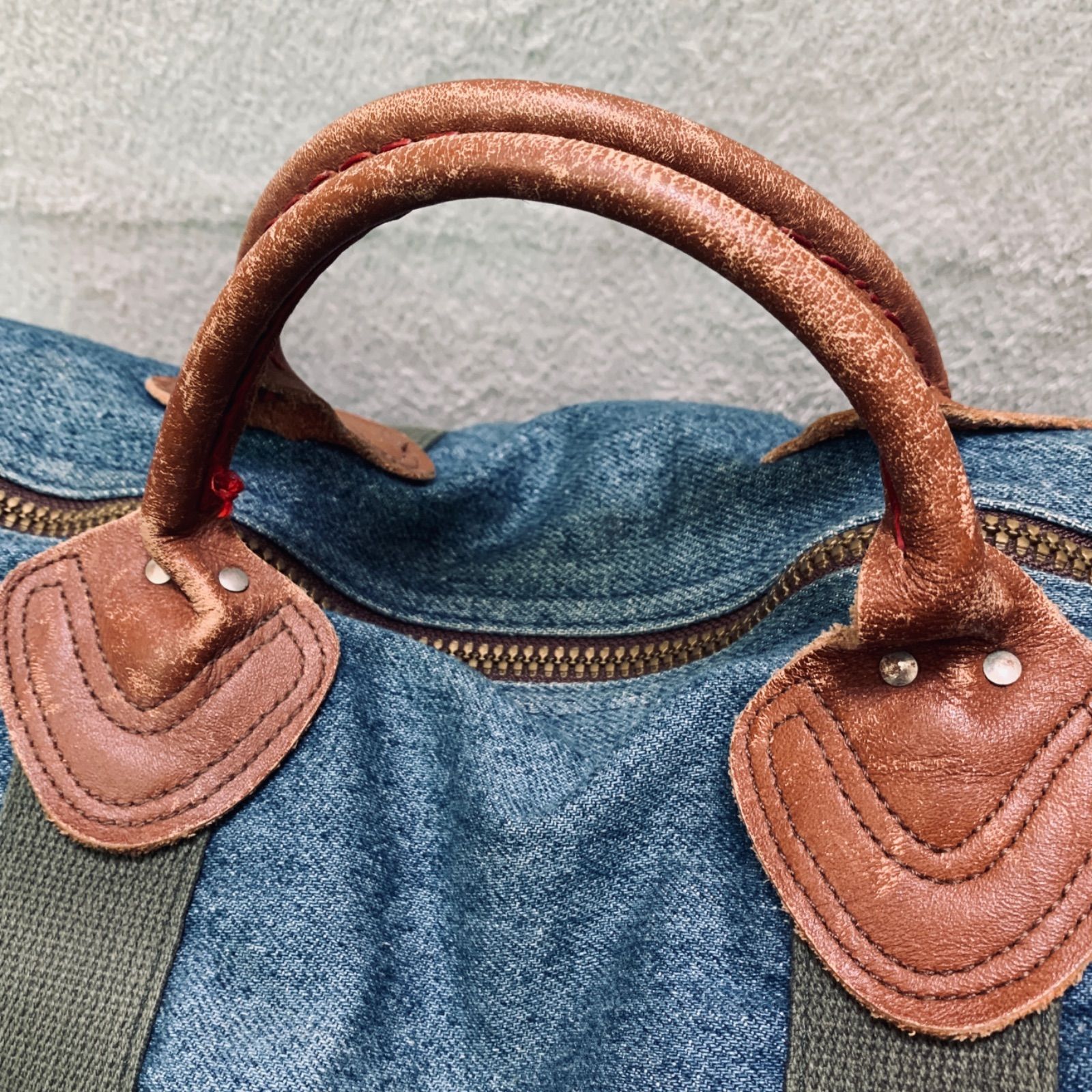 L.L.Bean 80s デニムボストンバッグ ジムバッグ ドラムバッグ