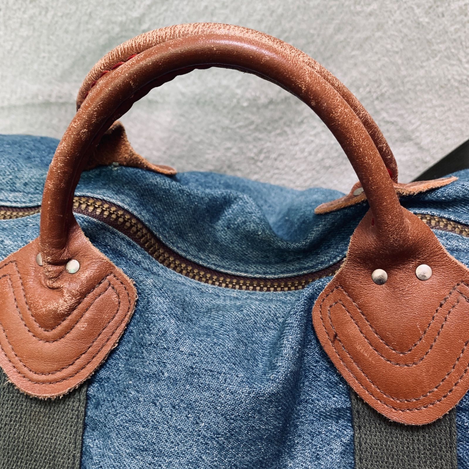L.L.Bean 80s デニムボストンバッグ ジムバッグ ドラムバッグ