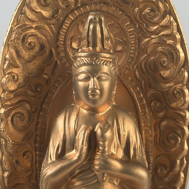 仏教美術 古銅鍍金 観音菩薩像 仏像 C S706 - メルカリ