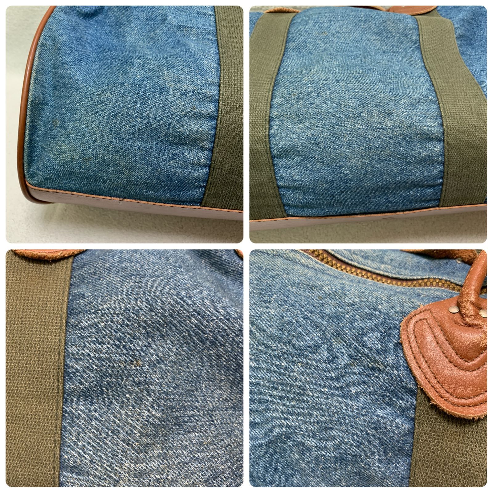 L.L.Bean 80s デニムボストンバッグ ジムバッグ ドラムバッグ 