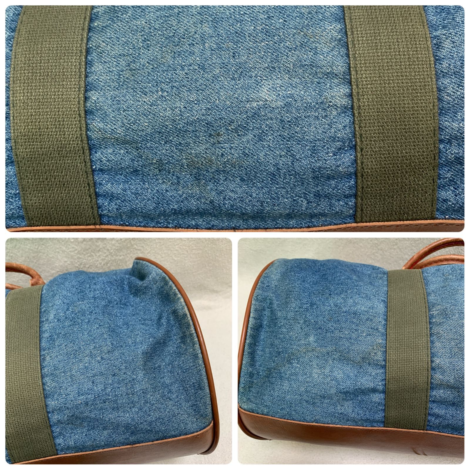 L.L.Bean 80s デニムボストンバッグ ジムバッグ ドラムバッグ 