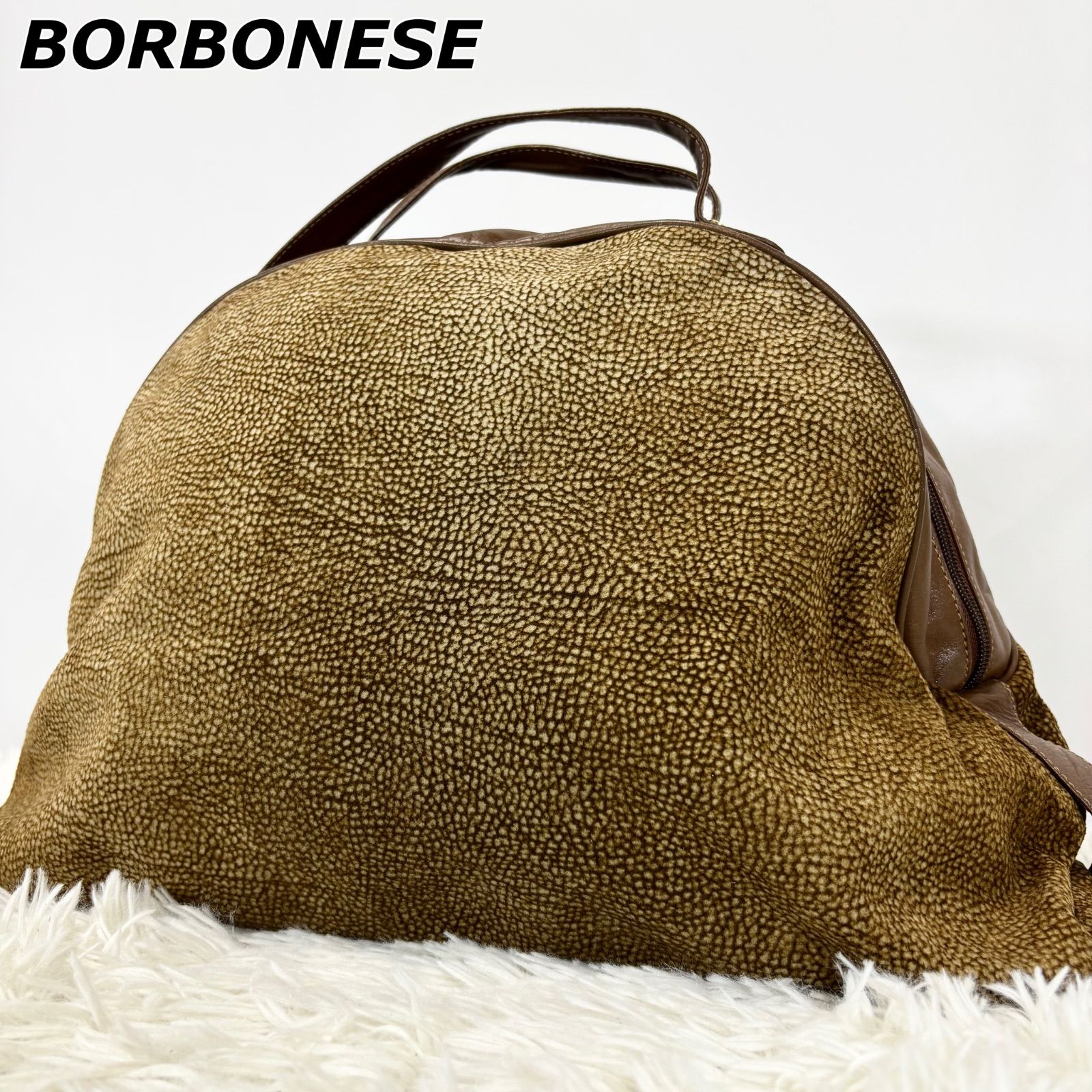 ボルボネーゼ BORBONESE ボストンバッグ 旅行カバン ハンドバッグ 