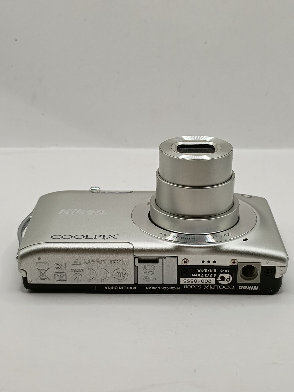 3567 【動作確認済み】Nikon COOLPIX S3300 シルバー コンパクト
