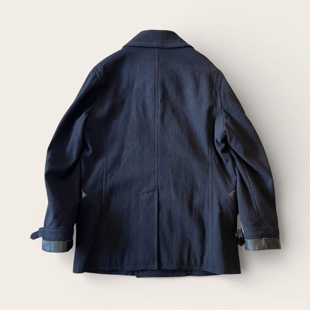 Nigel Cabourn ナイジェルケーボン Pコート 10ボタン ネイビー レザー