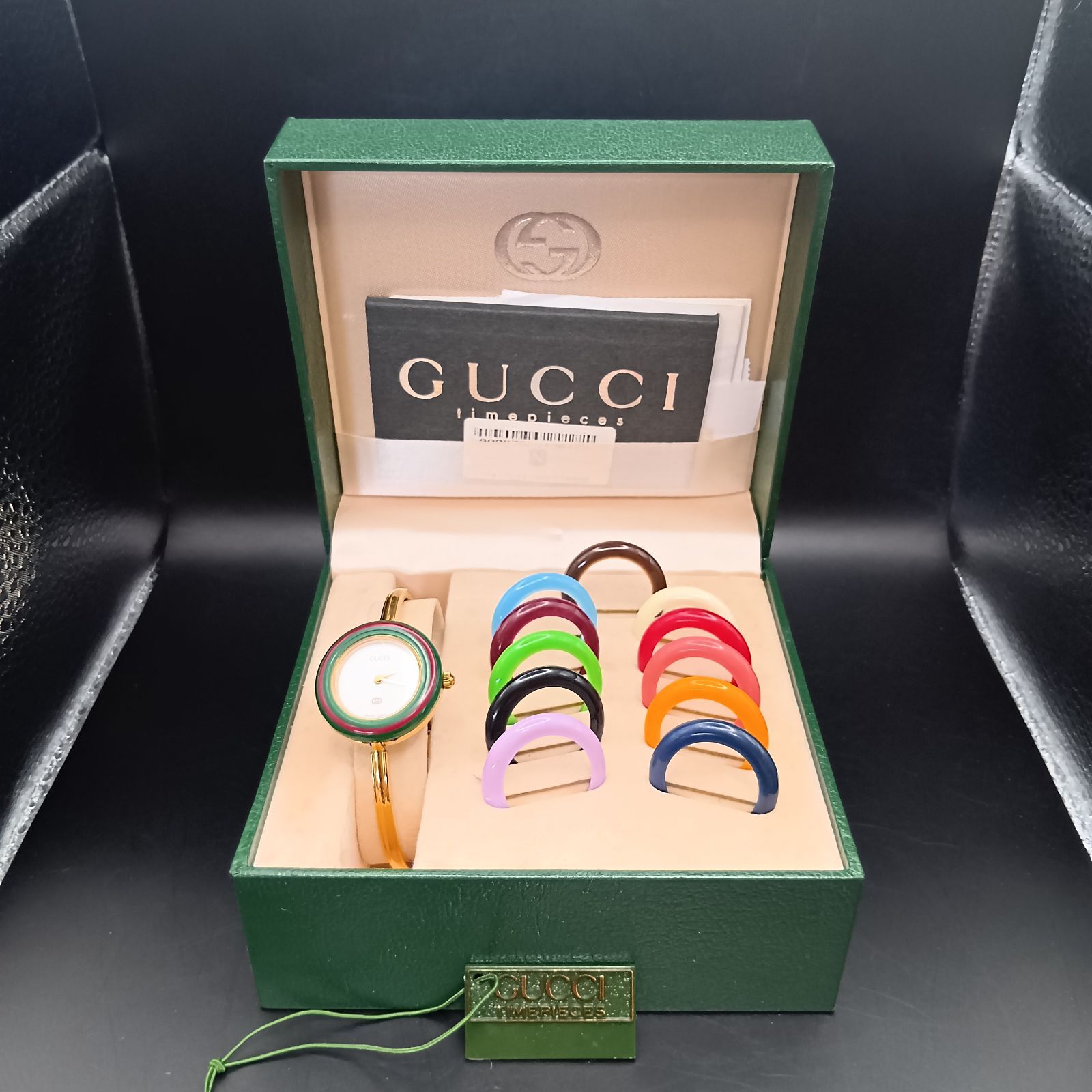 GUCCI グッチ チェンジベゼル ゴールド レディース 腕時計 稼働品