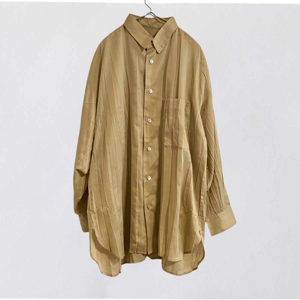 ISSEY MIYAKE (イッセイミヤケ) ピンタック プリーツシャツ シワ加工