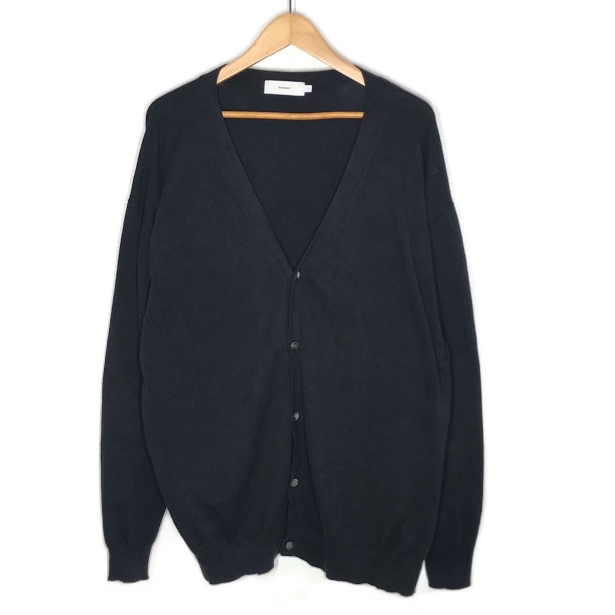 【倉吉店】 中古 Graphpaper | グラフペーパー カーディガン Suvin Cardigan GU191-80066 ブラック サイズ：2 【104】 倉吉店】 中古 Graphpaper | グラフペーパー カーディガン Suvin