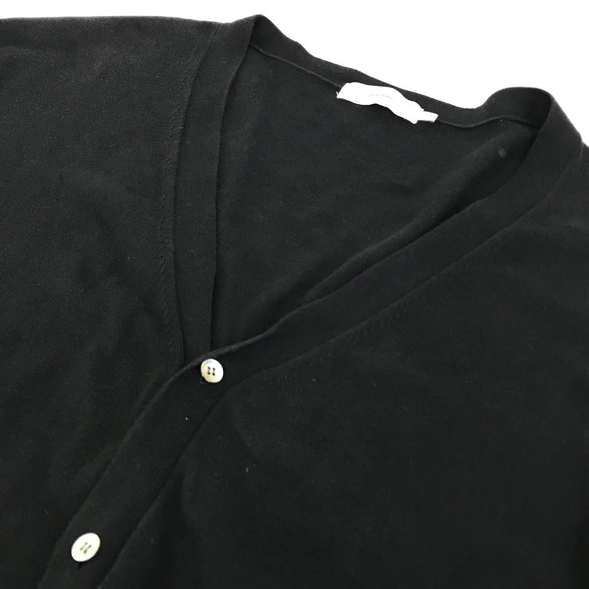 【倉吉店】 中古 Graphpaper | グラフペーパー カーディガン Suvin Cardigan GU191-80066 ブラック サイズ：2 【104】 倉吉店】 中古 Graphpaper | グラフペーパー カーディガン Suvin