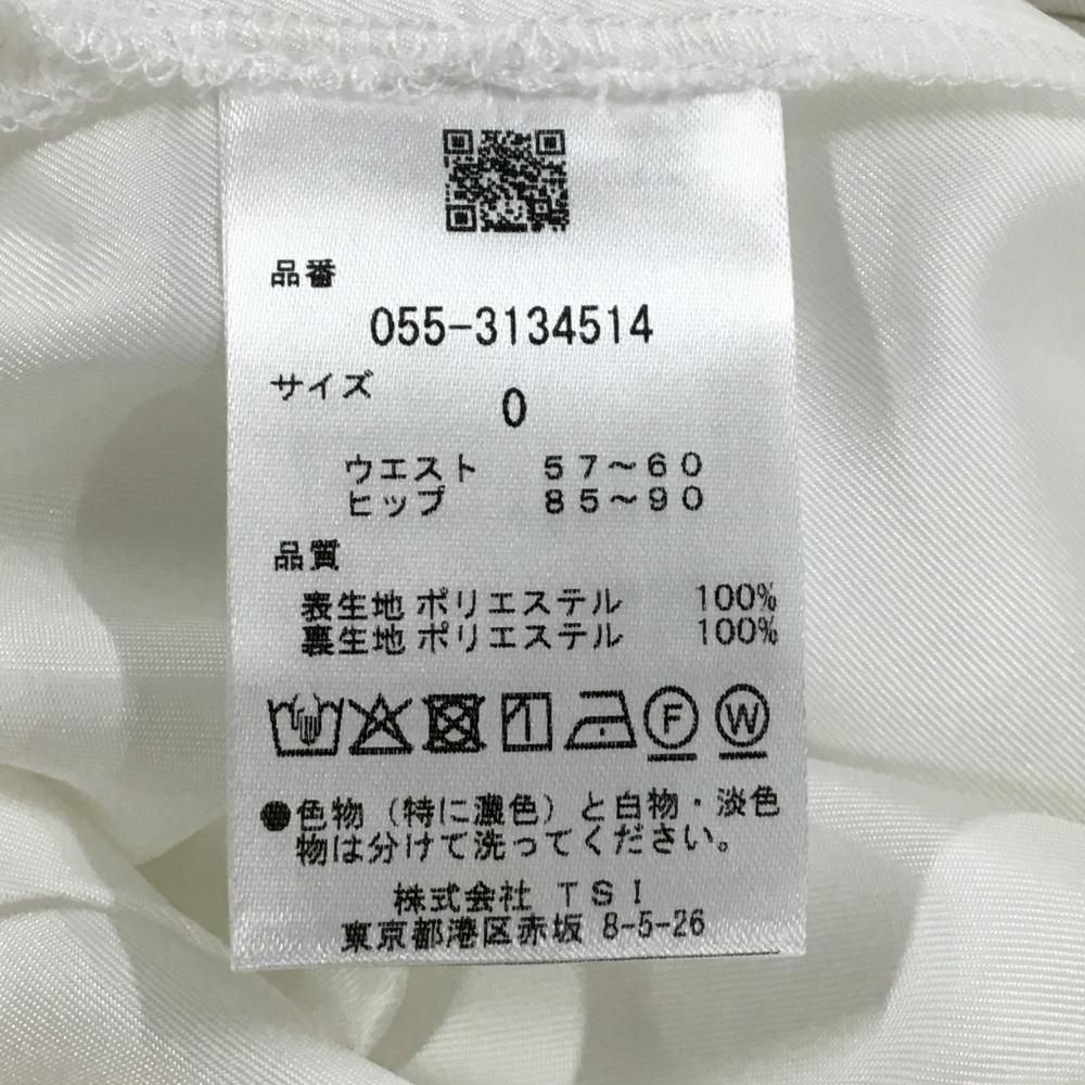 ゴルフ 【新品】パーリーゲイツ スカート 白 表地レース 裏地付き