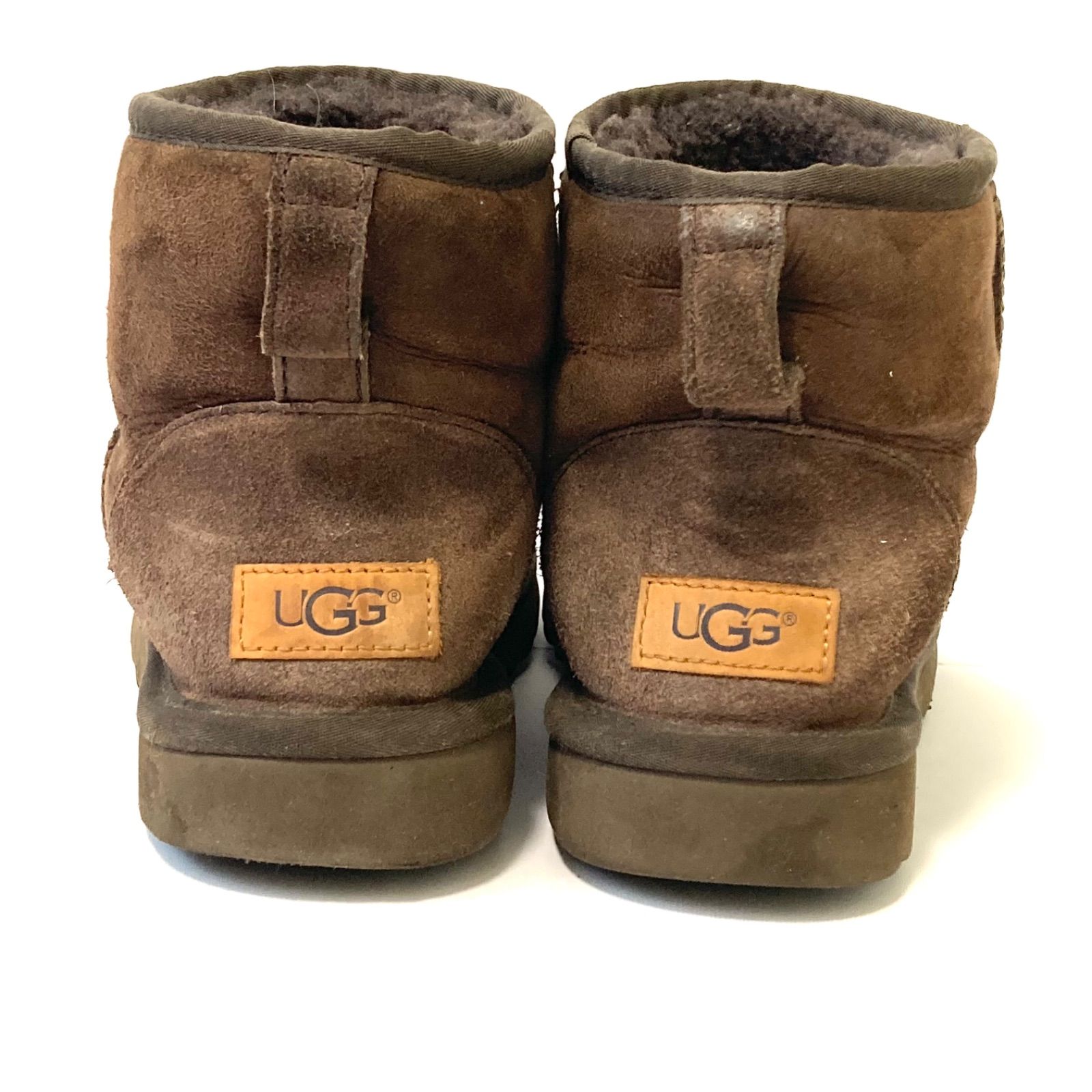 もこもこあったか UGG 24.0cm スエード ブーツ ブラウン 秋冬 モコモコ 
