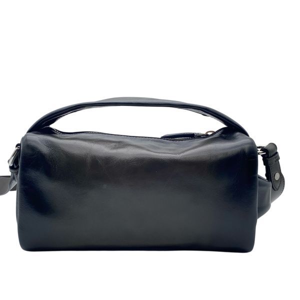 美品 プラダ PRADA ショルダーバッグ ハンドバッグ 2WAY ドラム型 ロゴ 