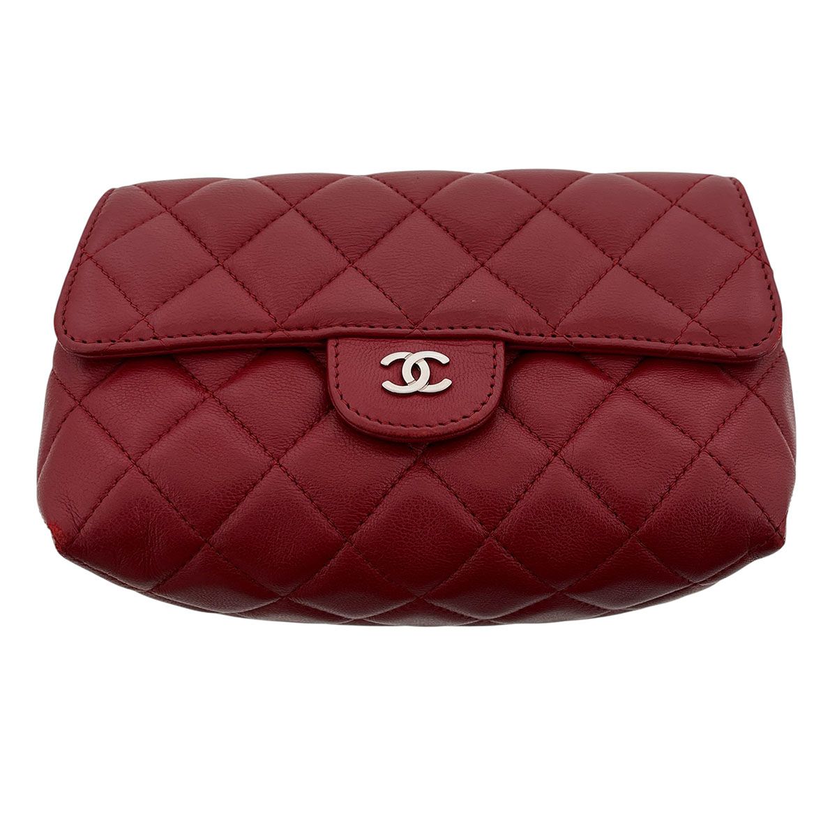 CHANEL シャネル マトラッセ ラムスキン ポーチ レディース ラムスキン 