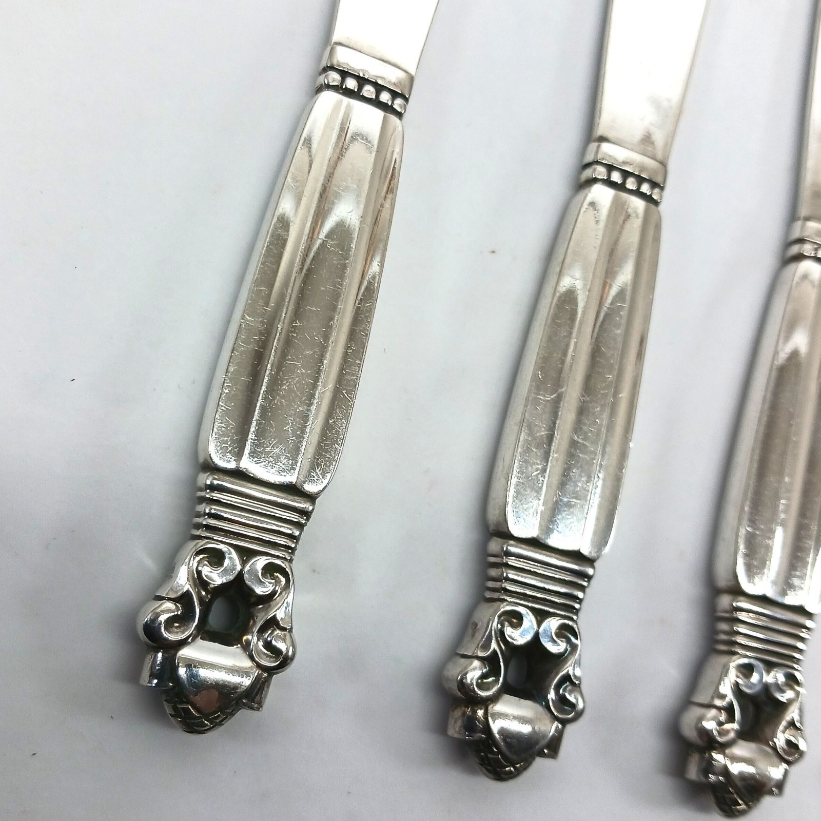Georg Jensen ジョージジェンセン ACORN エコーン バターナイフ 4本
