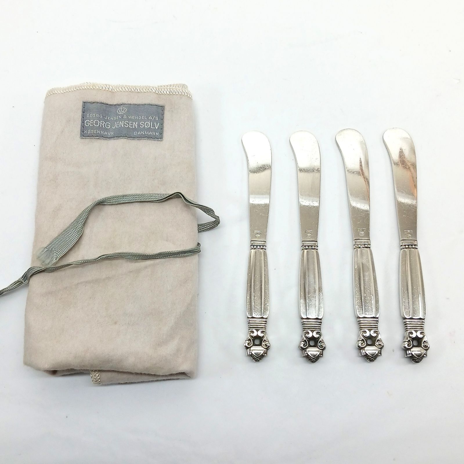 Georg Jensen ジョージジェンセン ACORN エコーン バターナイフ 4本