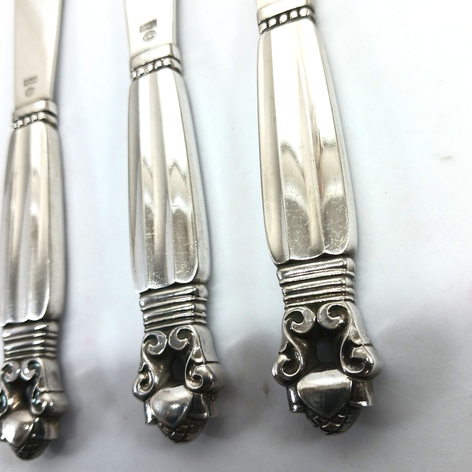 Georg Jensen ジョージジェンセン ACORN エコーン バターナイフ 4本