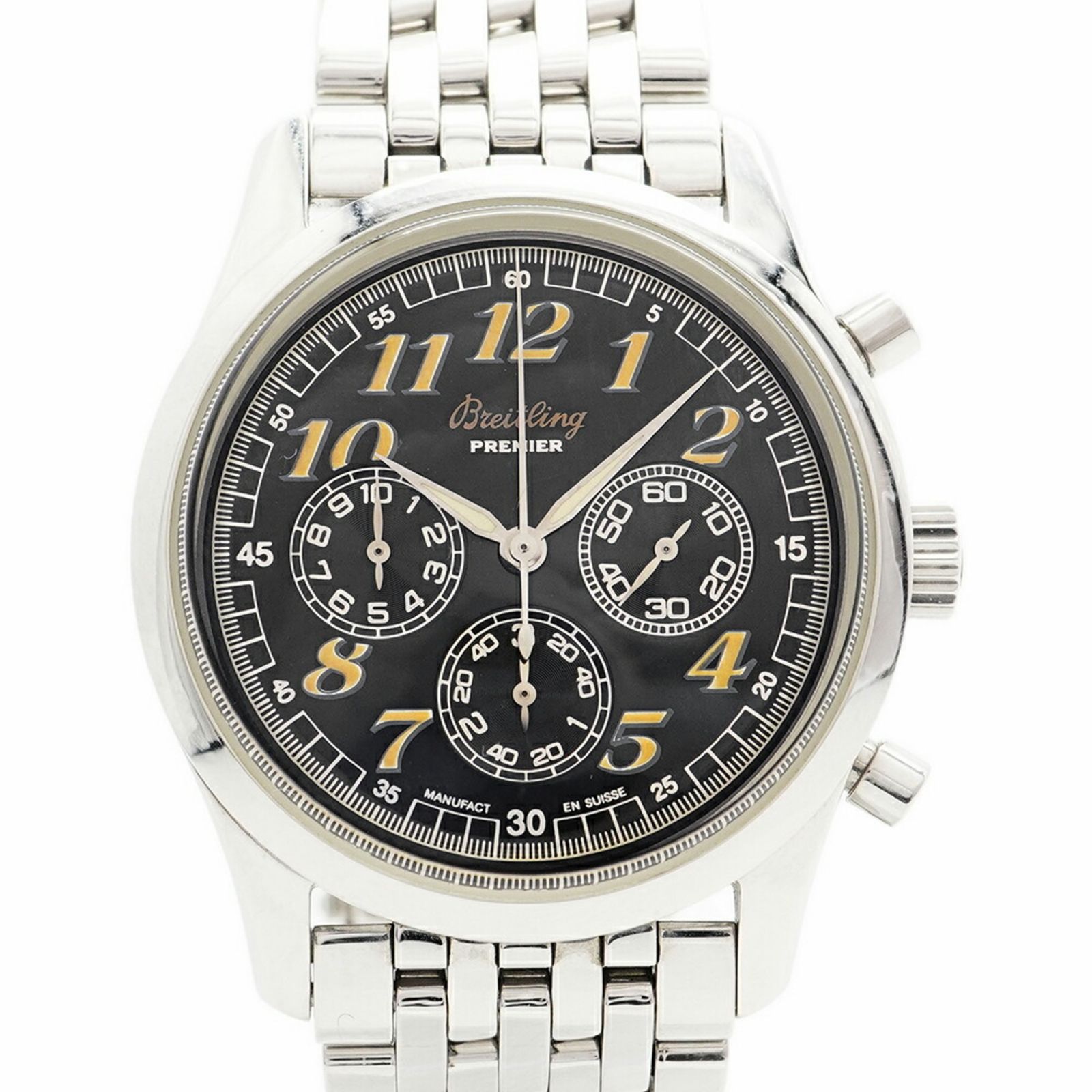 ブライトリング ナビタイマー プレミエ A40035 黒文字盤腕時計 メンズ