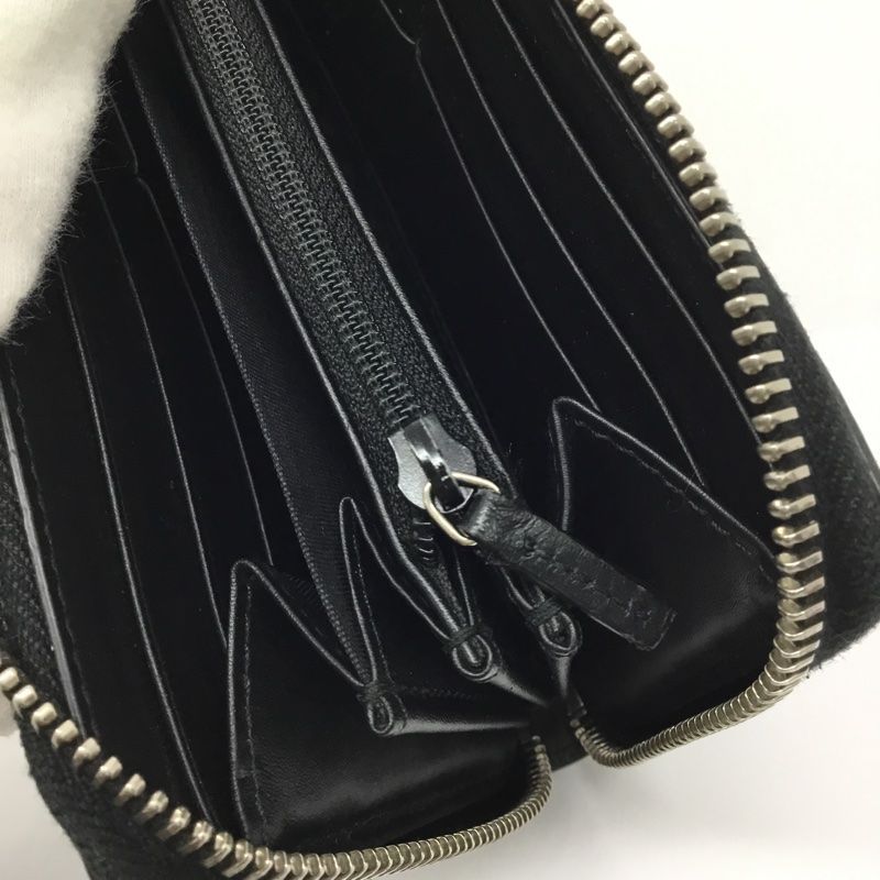 GUCCI【グッチ】ラウンドファスナー長財布 408831 レザー ブラック GG