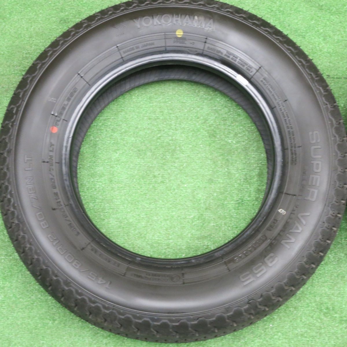 新車外し！25年☆145/80R12 80/78N ヨコハマ SUPER VAN 355 タイヤ 12