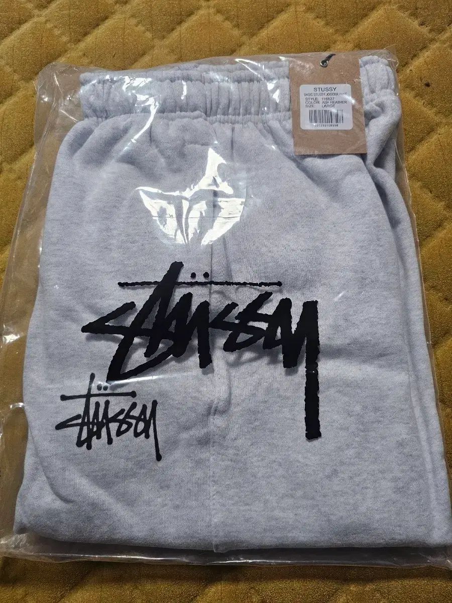 STUSSY ベーシック ジョガー パンツ アッシュ ヘザー L 新品