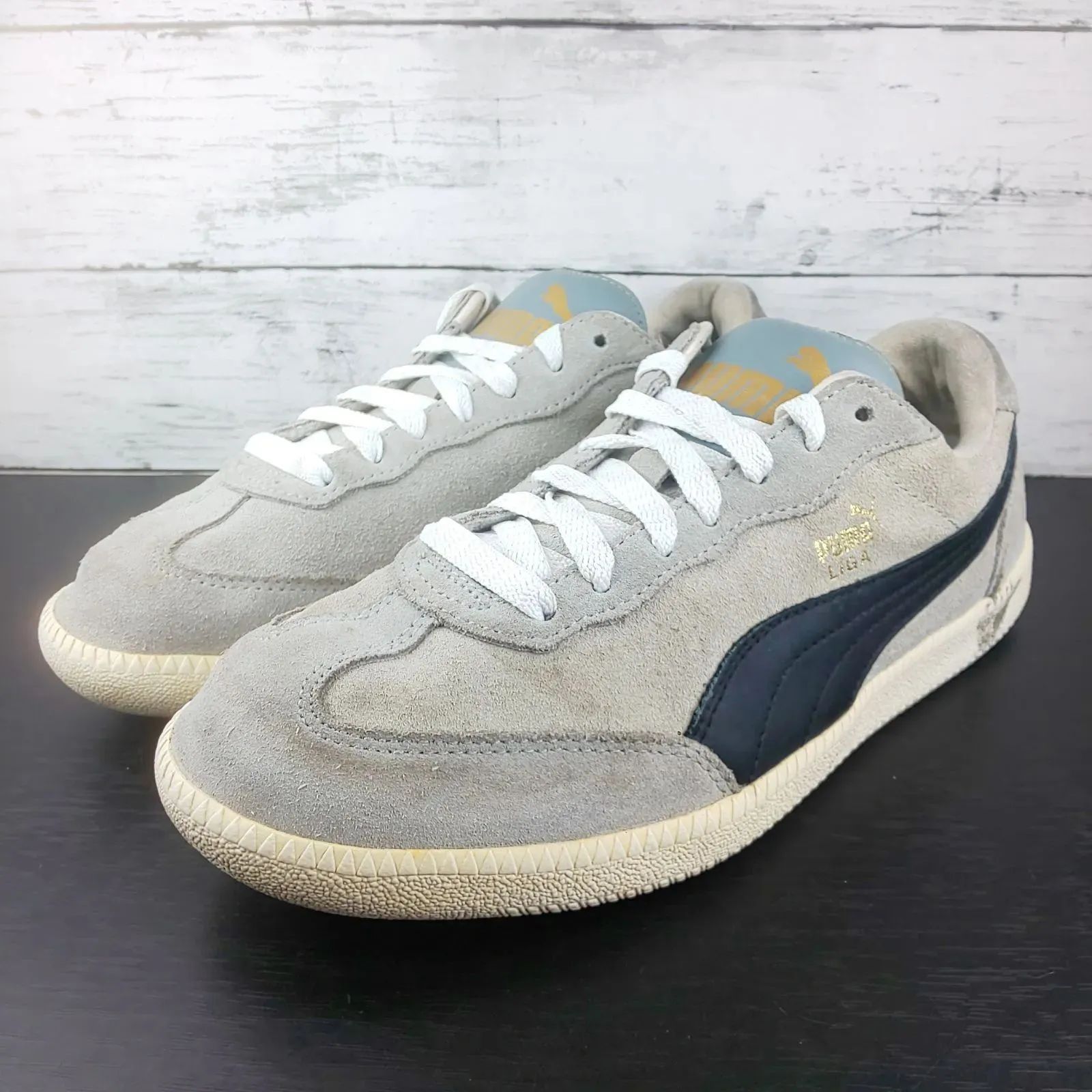 Puma Liga Suede プーマ リーガ スエード グレー 26cm メンズ 