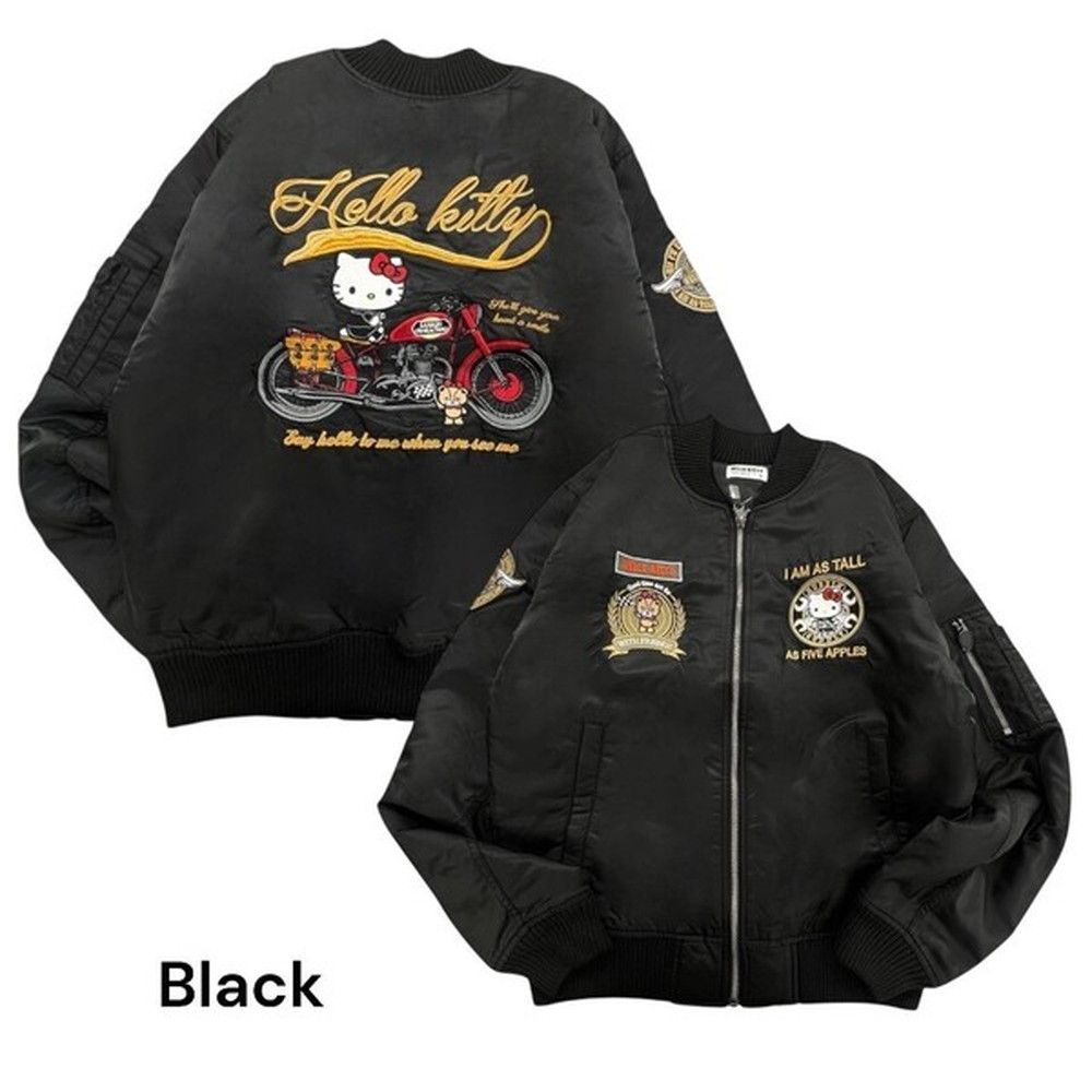 ハローキティ MA-1ジャケット バイク柄 アウター メンズ レディース