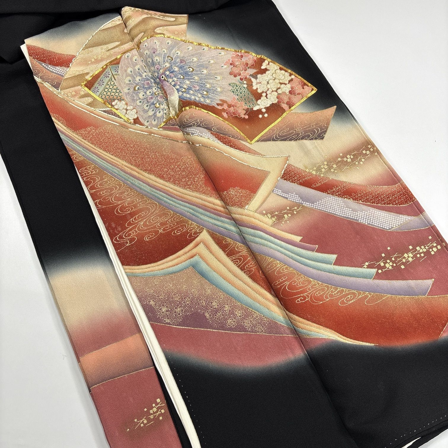 黒留袖 4枚 正絹 着物まとめ売り 同梱購入歓迎 リメイク用 着付け練習