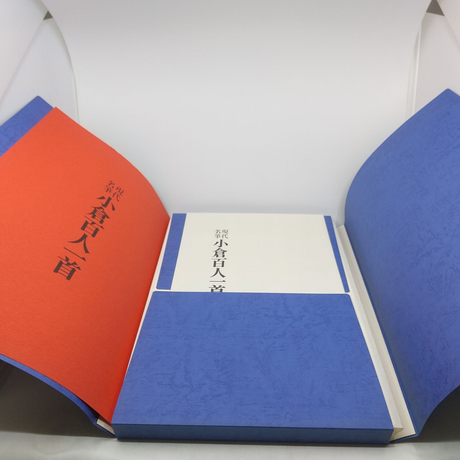 豪華額装版 現代名筆 小倉百人一首 毎日新聞社 昭和55年発行 目録本