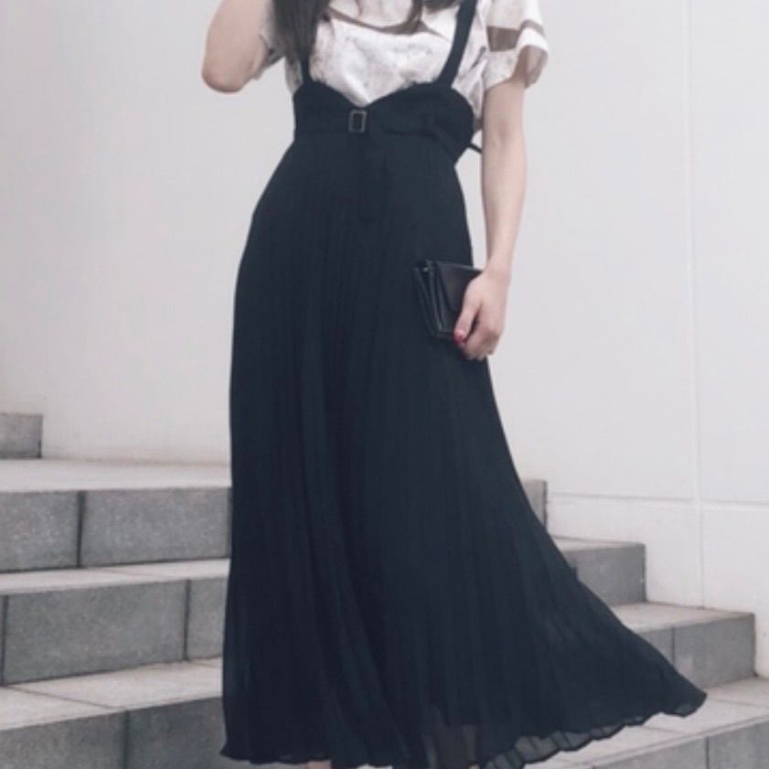 Ameri アメリ プリーツサスペンダースカート PLEATS SUSPENDER SKIRT 2 