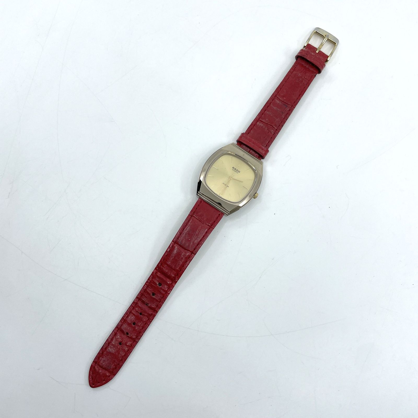 動作未確認 RADO ラドー 腕時計 クォーツ DIASTAR スクエア型 メンズ 