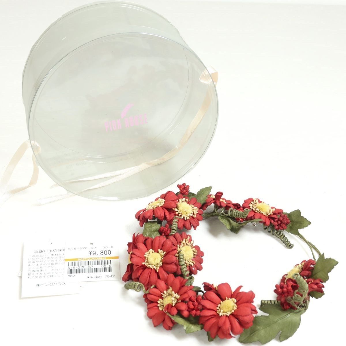 極美品】ピンクハウス☆たっぷりひな菊が可愛い！リース風コサージュ