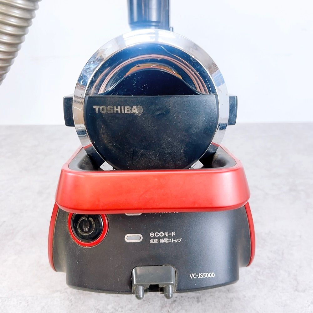 H-940 TOSHIBA 東芝 VC-JS5000(R) サイクロン式掃除機 レッド 2017年製 