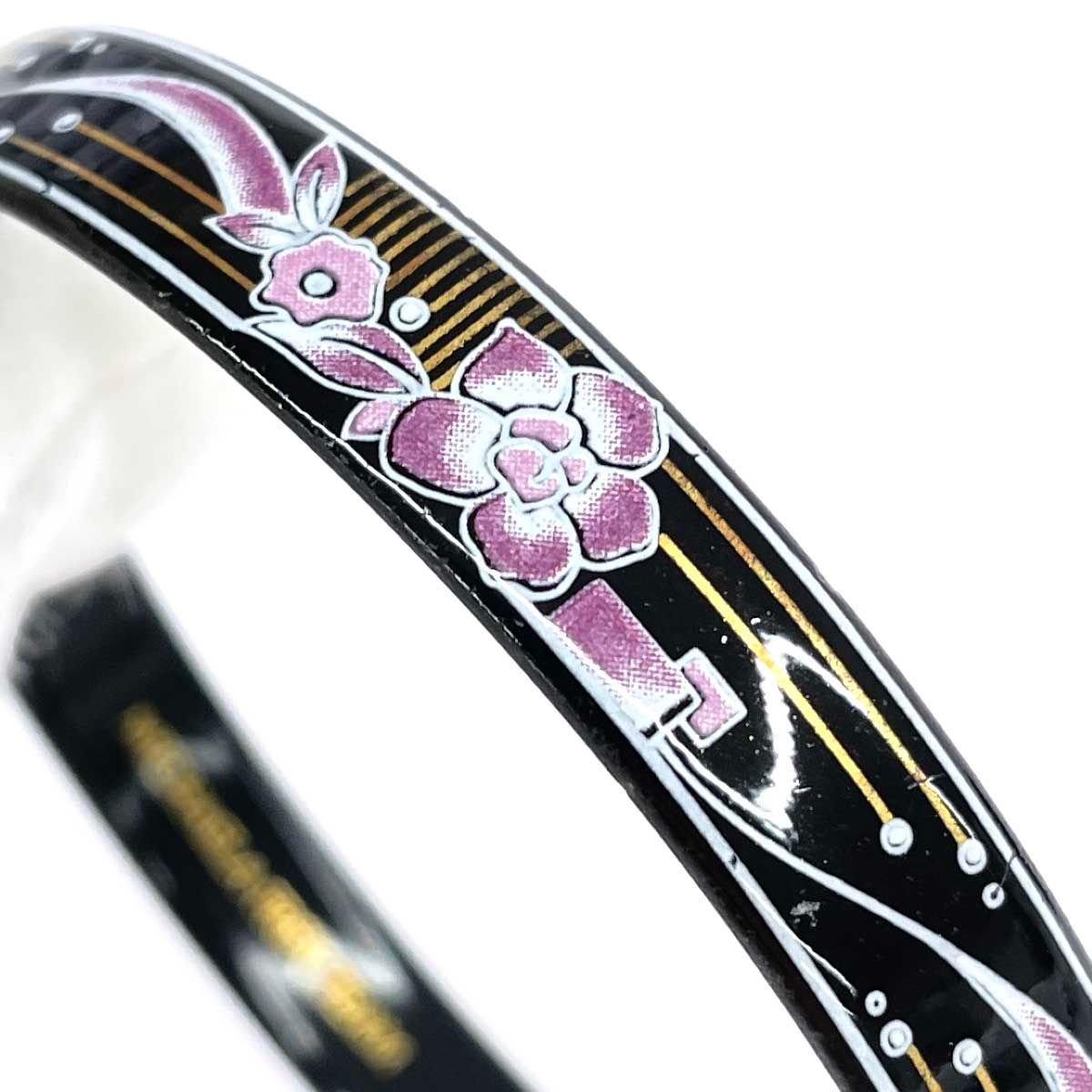 ミカエラフレイ MICHAELA FREY バングル 花柄/七宝焼/エマイユ細工