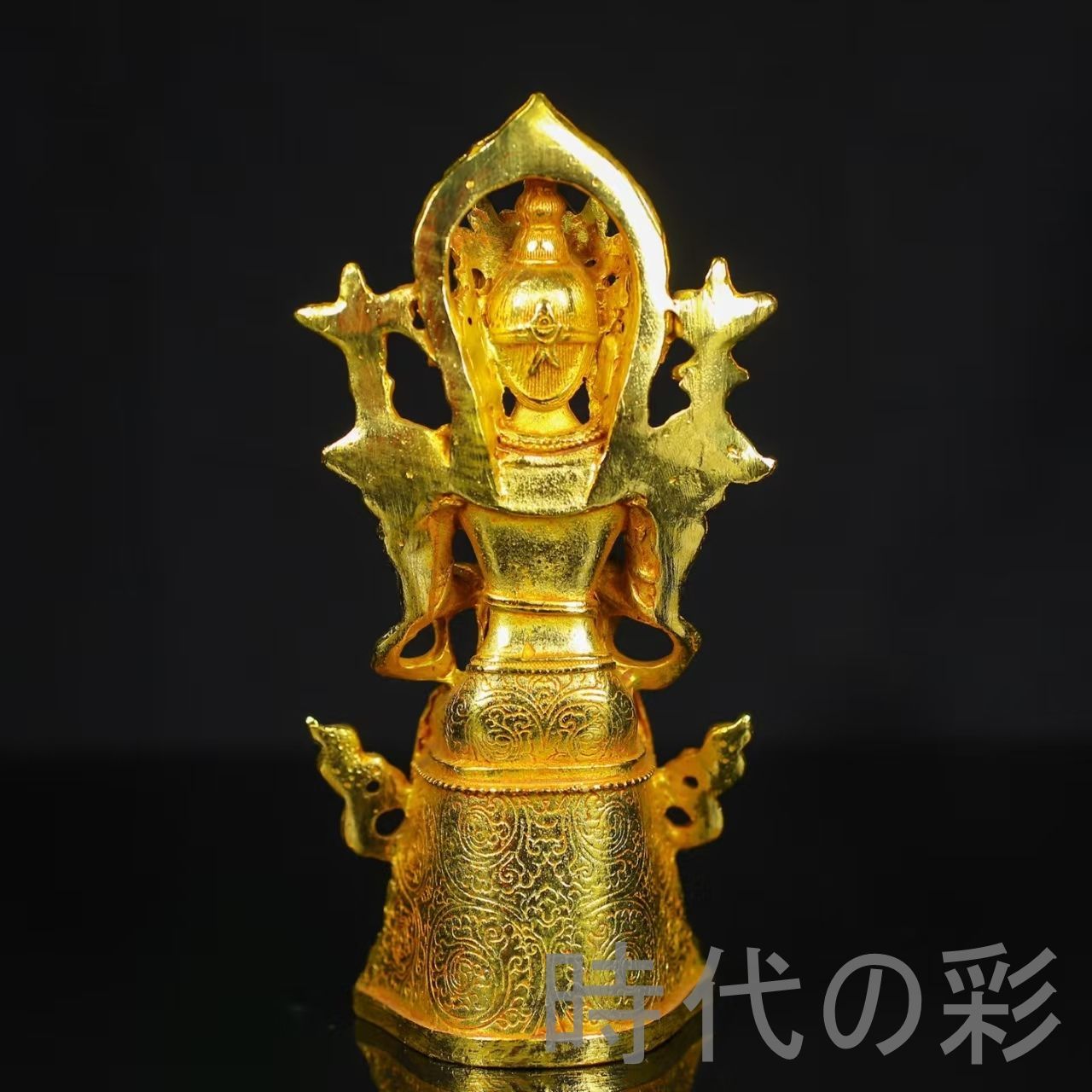 鍍金 弥勒菩薩仏像』仏教美術 小型仏像 供養仏具 唐物 中国古美術 吉祥