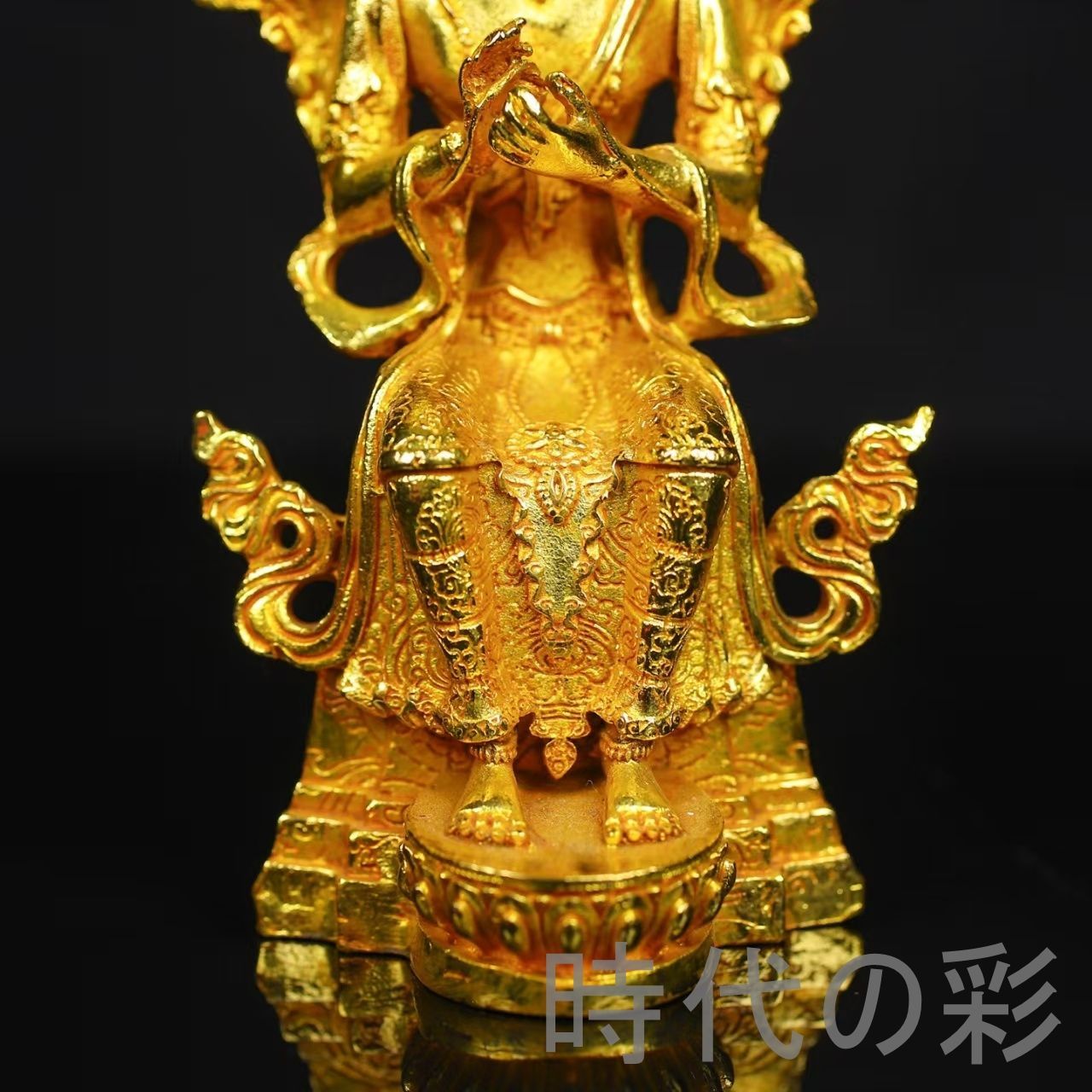 鍍金 弥勒菩薩仏像』仏教美術 小型仏像 供養仏具 唐物 中国古美術 吉祥