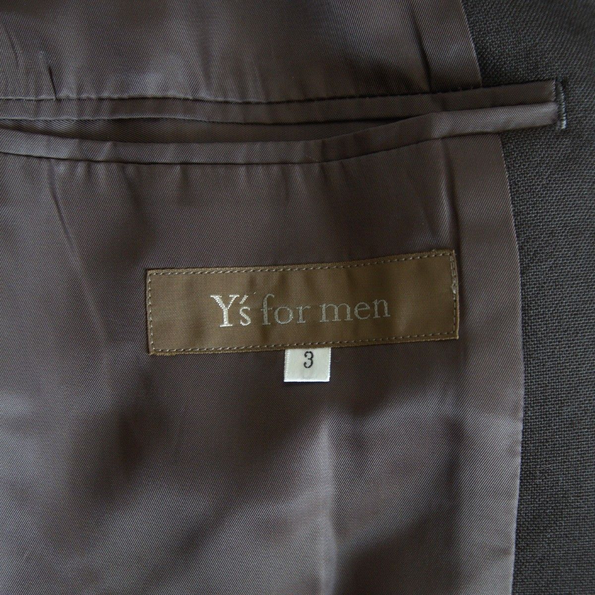 01AW/アーカイブ】Y's for men【3ボタン ウール テーラード ジャケット