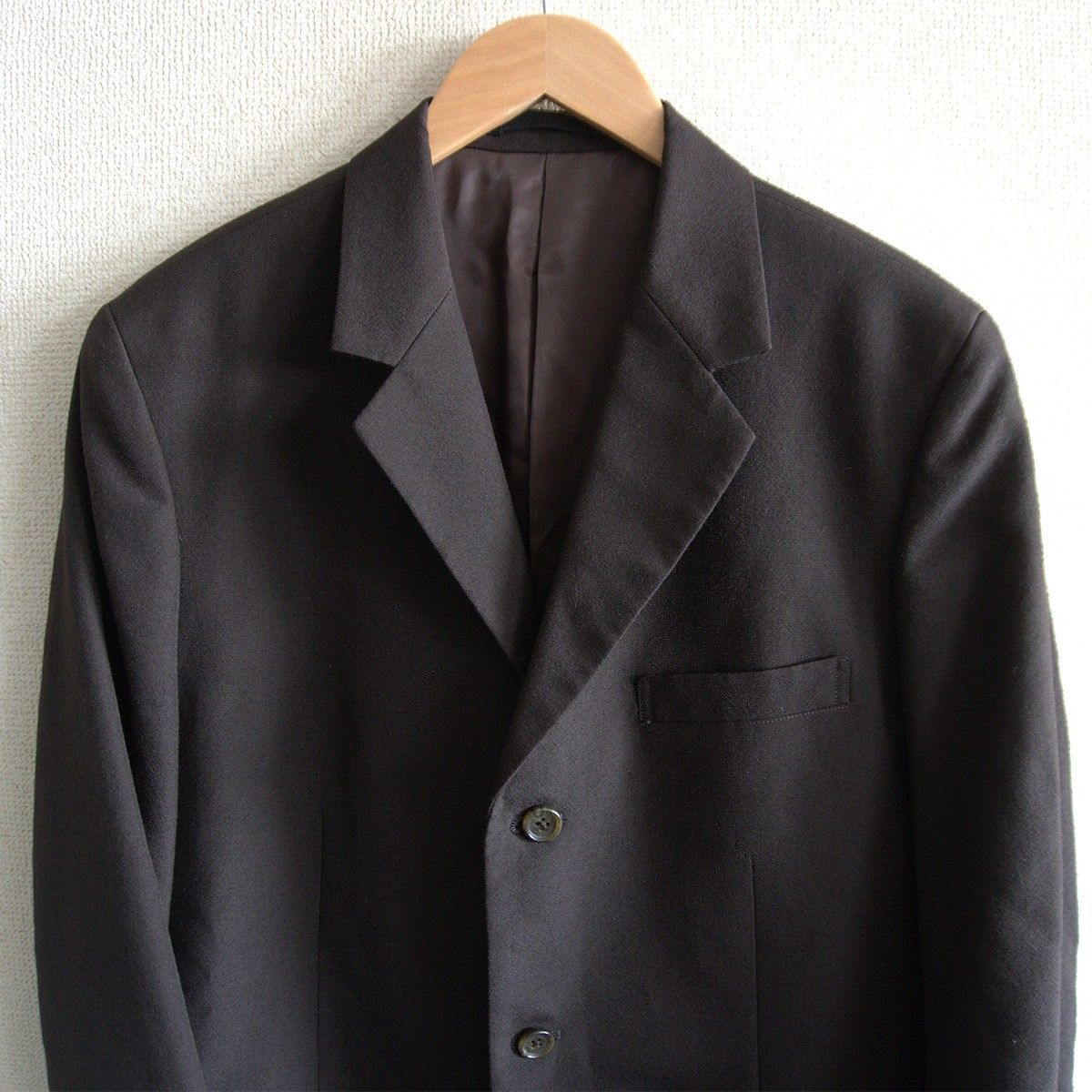 【01AW/アーカイブ】Y's for men【3ボタン ウール テーラード ジャケット】3 YOHJI YAMAMOTO ワイズフォーメン s2602079 01AW/アーカイブ】Y's for men【3ボタン ウール テーラード ジャケット