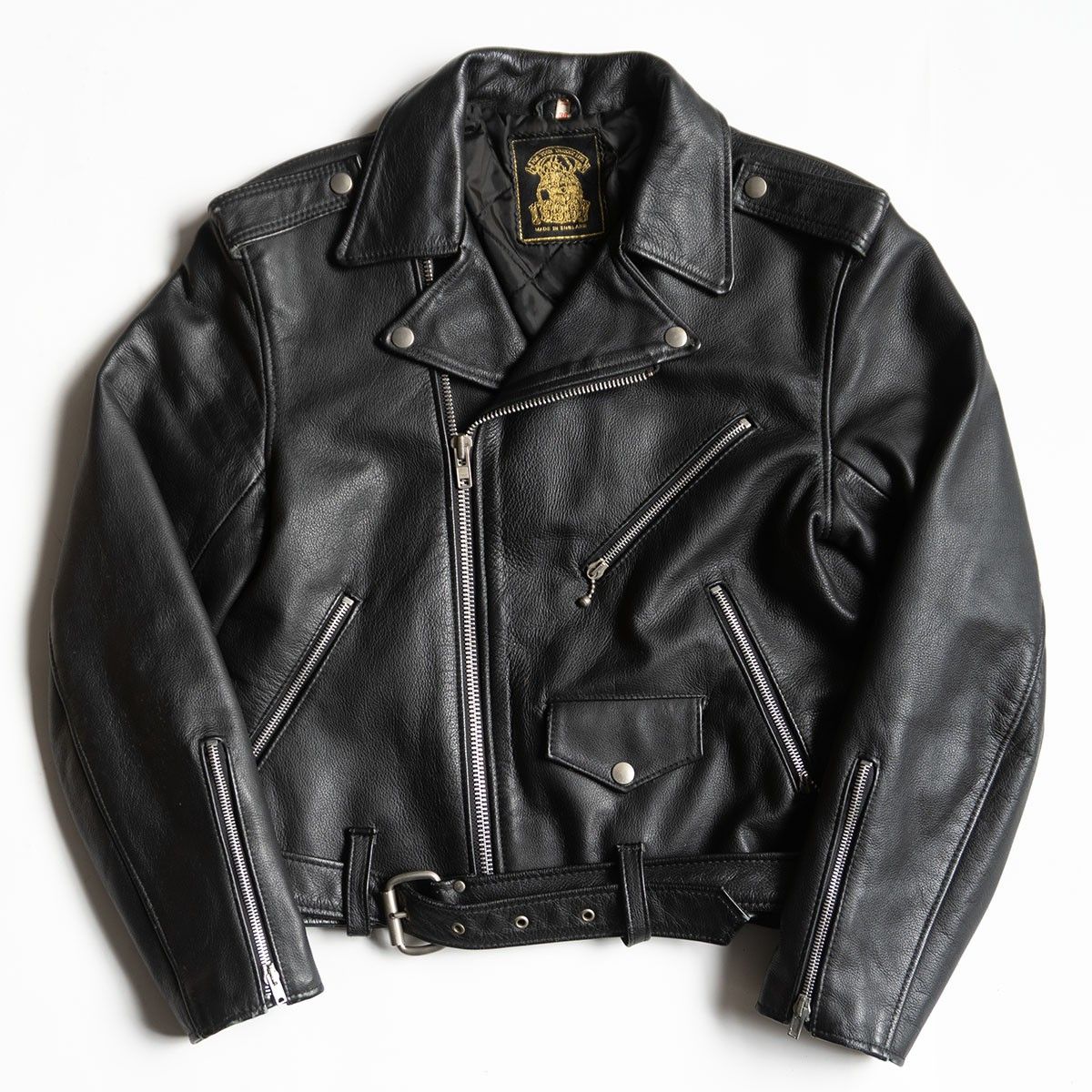 【美品】666 triple six【 ダブルライダースジャケット】38 レザー トリプルシックス 26020367 美品】666 triple six【 ダブルライダースジャケット】38 レザー
