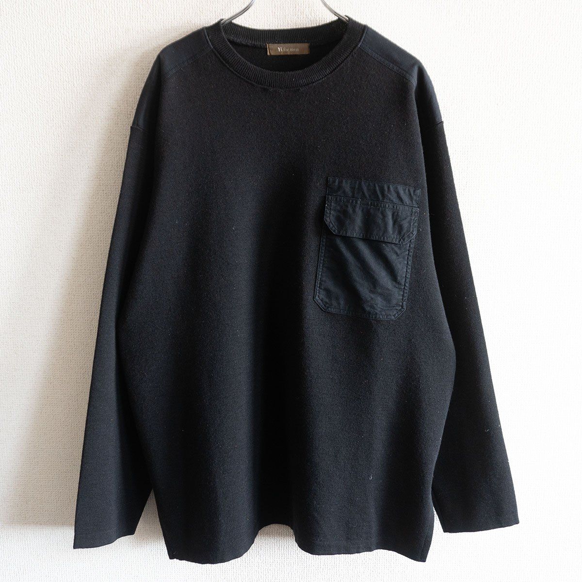 アーカイブ】Y's for men【ミリタリーデザイン ニット】ブラックYOHJI