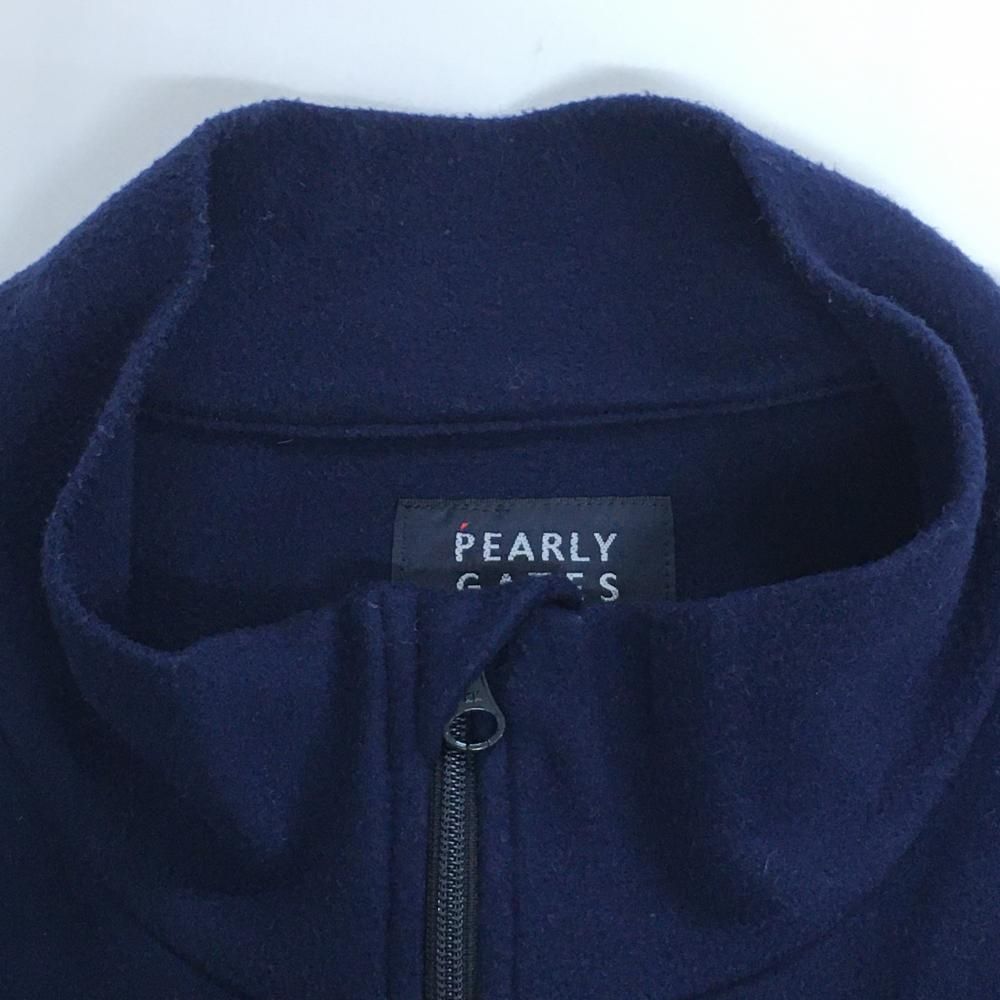 パーリーゲイツ ジップジャケット ネイビー 微起毛 ダブルジップ