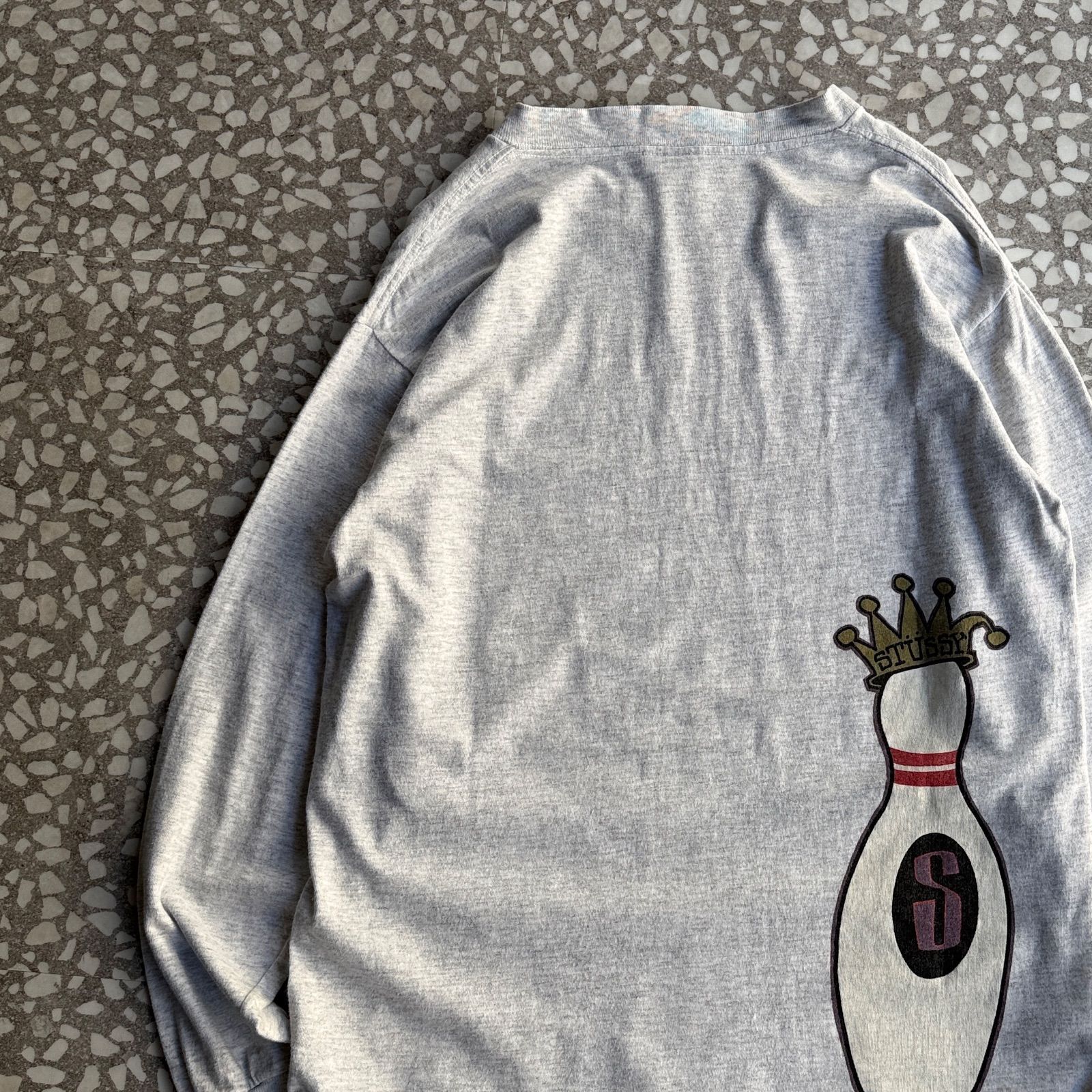 STUSSY / 80's KING PIN T-shirt sizeM 黒タグ オールドステューシー