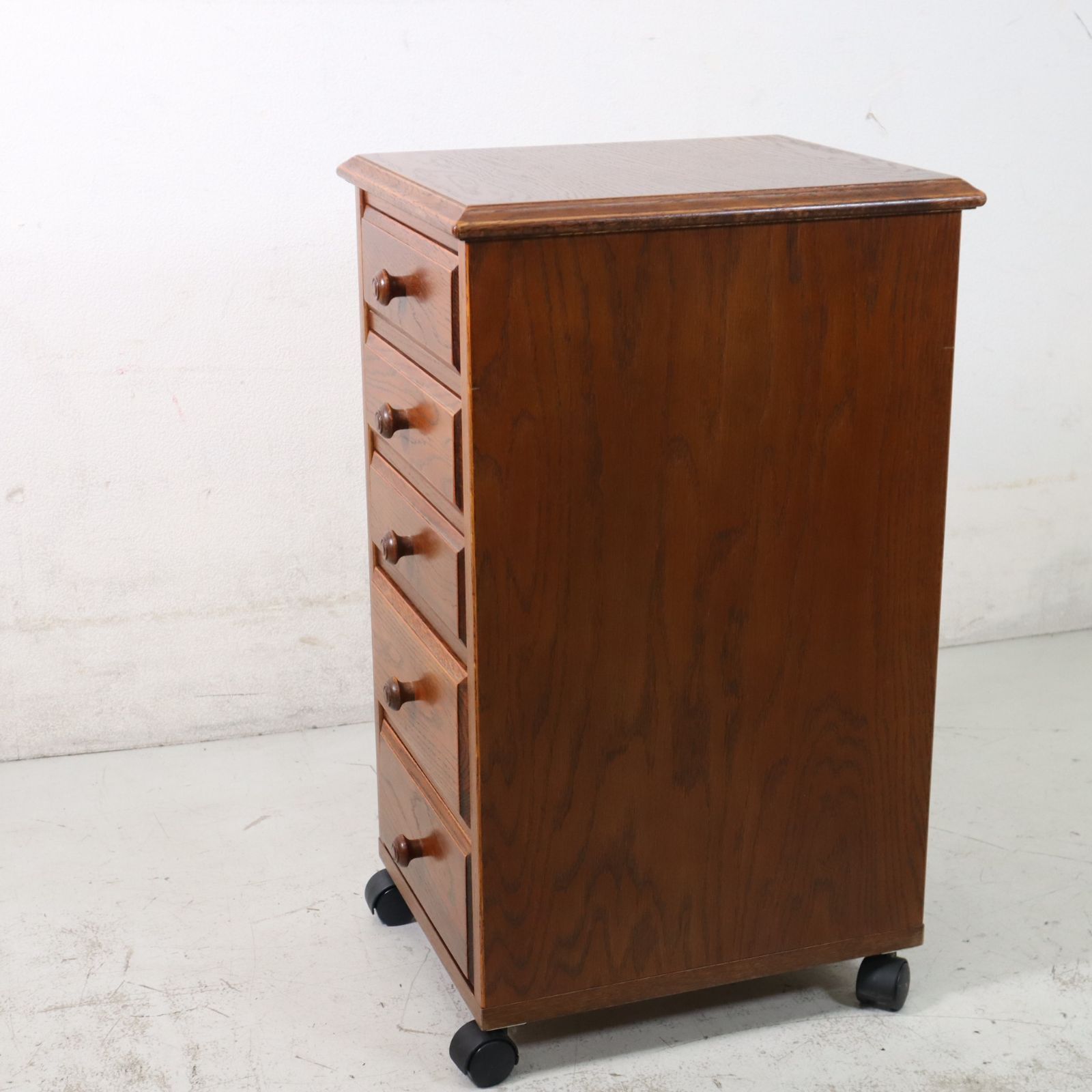 三越カントリーハウス チェストワゴン 5段 CPB21 (HK-4705) オーク材