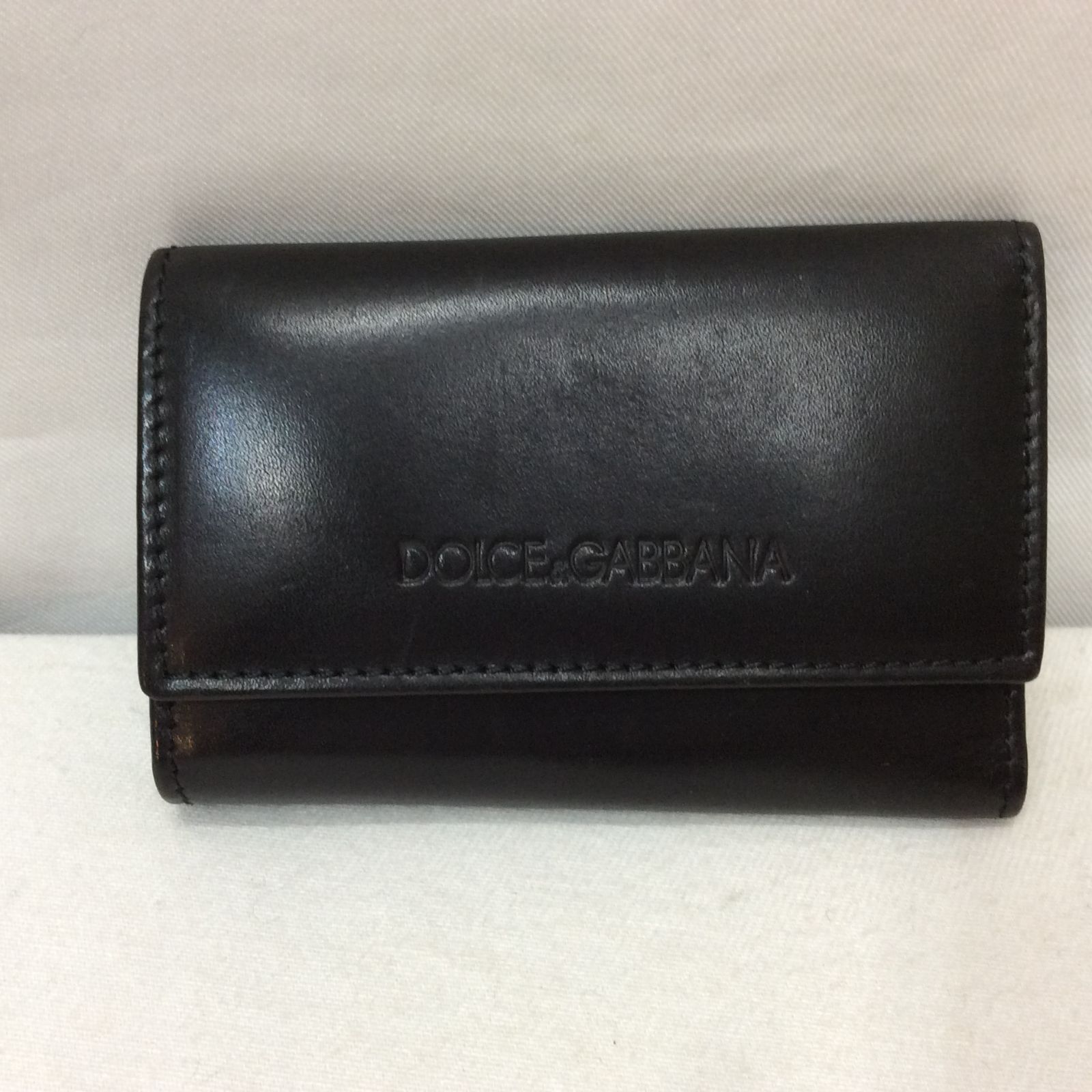 DOLCE&GABBANA ドルチェ＆ガッバーナ レザーキーケース ブラック 6連