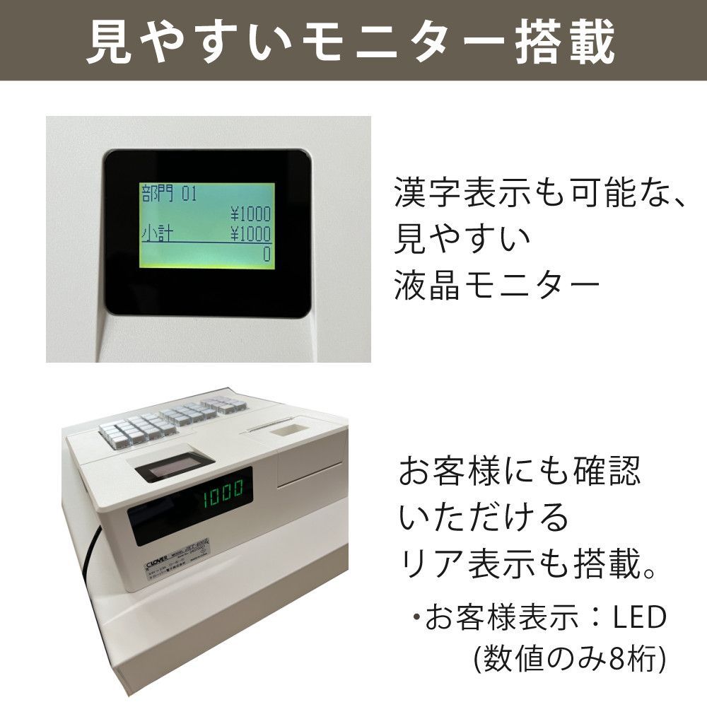 開梱品/化粧箱無し/中古品】クローバー電子 レジスター JET-400Z