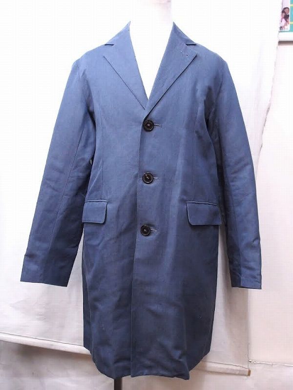 170869】MACKINTOSH マッキントッシュ 英国製 麻×綿 ステンカラー